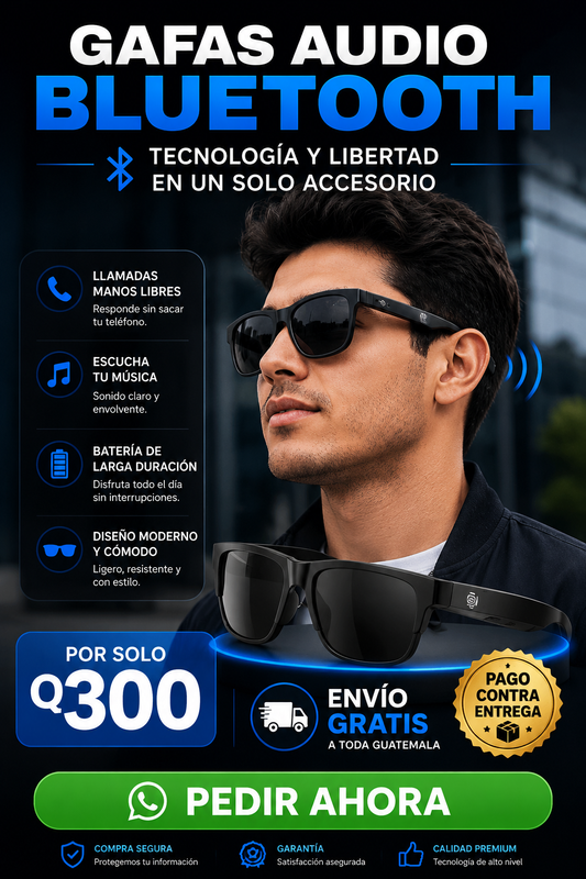 😎 VISIONBEAT™ - Gafas Inteligentes con Audio Bluetooth Integrado
