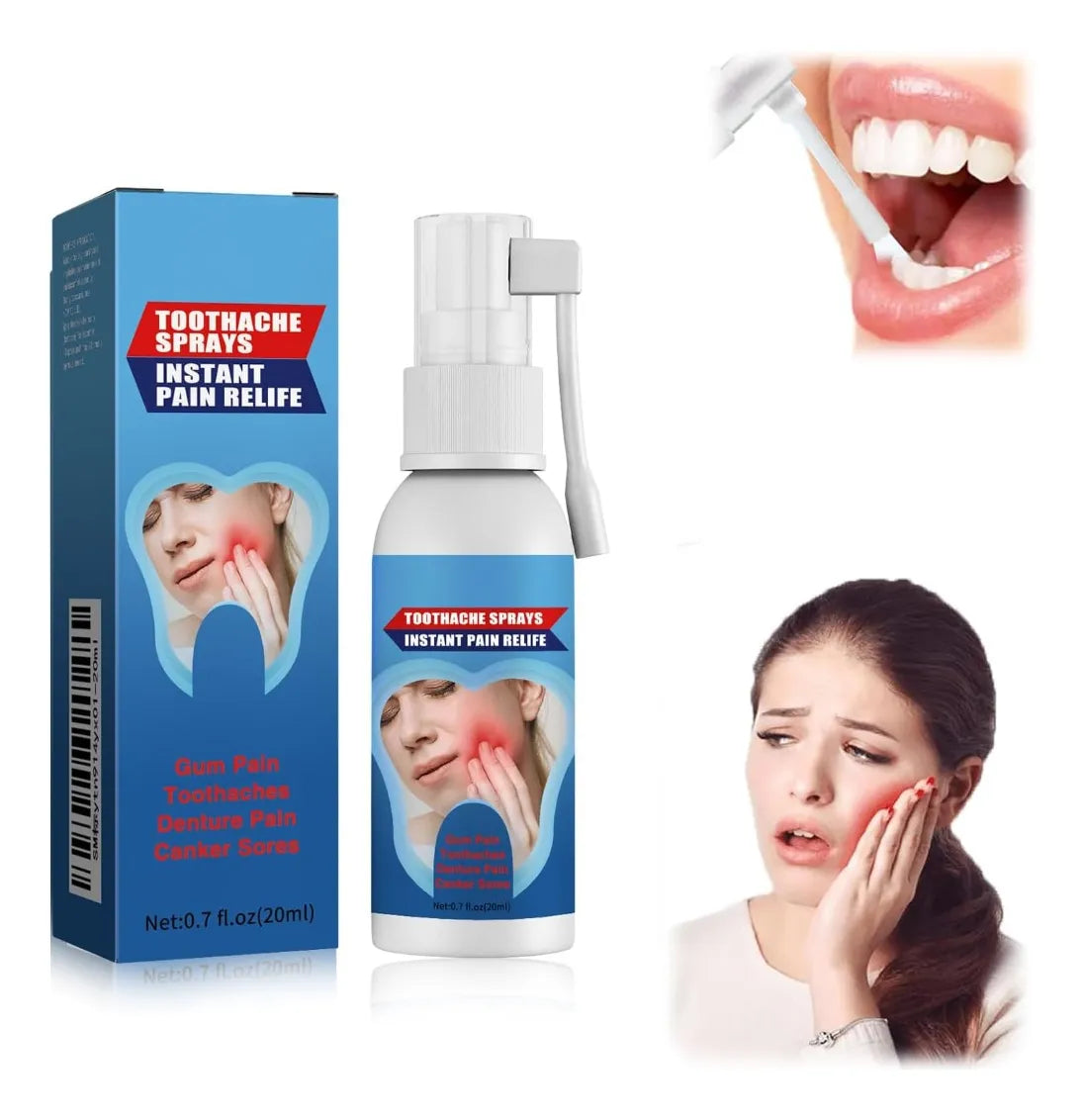 SPRAY BUCAL / ALIVIO RAPIDO PARA EL DOLOR DENTAL Y ENCIAS🦷 + ENVIO GRATIS