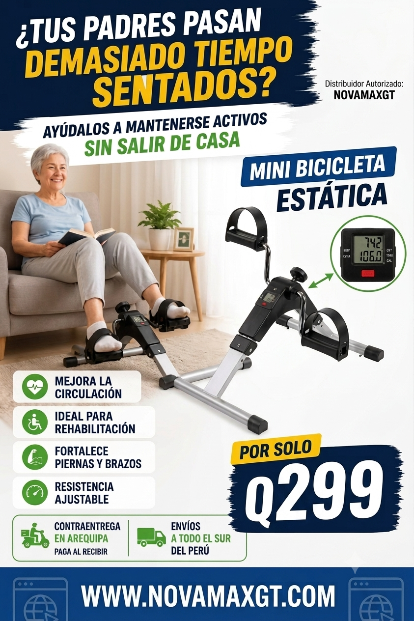 Mini Bicicleta Estática Ejercitador A Pedal Portátil Original