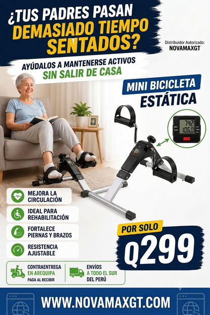 Mini Bicicleta Estática Ejercitador A Pedal Portátil Original